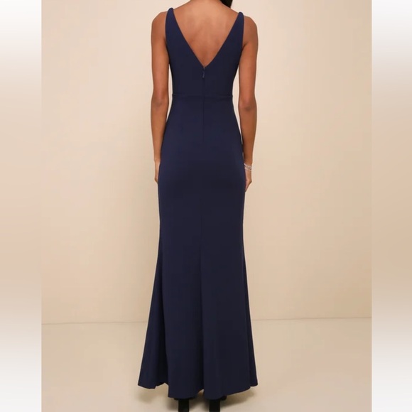 Lulu's Deep Blue Maxi Dress - Picture 2 of 9